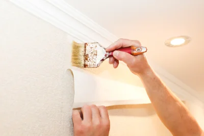 Pose de papier peint à Décines-Charpieu — revêtements muraux et toiles de verre
